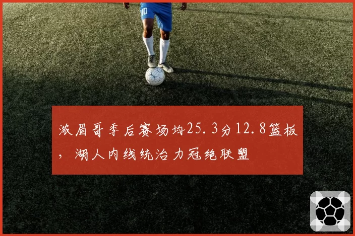 浓眉哥季后赛场均25.3分12.8篮板，湖人内线统治力冠绝联盟